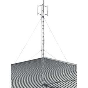 6m-roof-mounted-aluminium-lattice-tower-mast