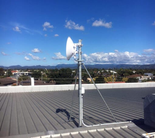 ubiquiti roof mount airfibre communications mast
