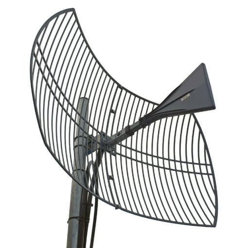 Powertec ultraband parabolic grid antenna 3g 4g 5g 600 to 6500MHz high gain
