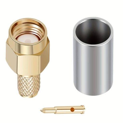 SMA Male Connector for RG-58 / L-195 Coaxial Cable