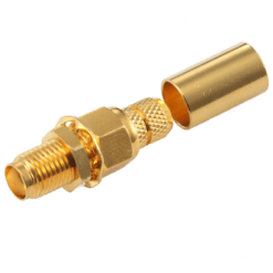 Sma Female Bulkhead Connector For Lmr 240 Coaxial Cable
