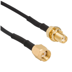 SMA Female to RP SMA Male LMR 100 coaxial cable assembly