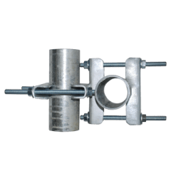 Stainless Steel Right Angle Crossover Clamp Pole Bracket 1
