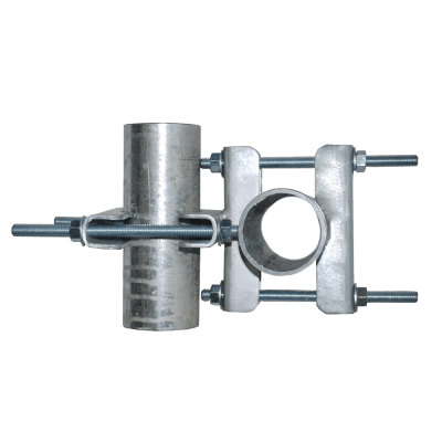 Stainless Steel Right Angle Crossover Clamp Pole Bracket 1