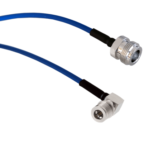 N Female To Qma Male Right Angle Patch Cable Coax