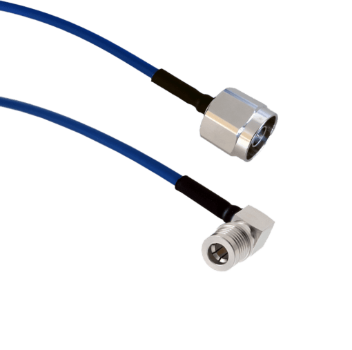 N Male To Qma Male Right Angle Patch Cable Coax