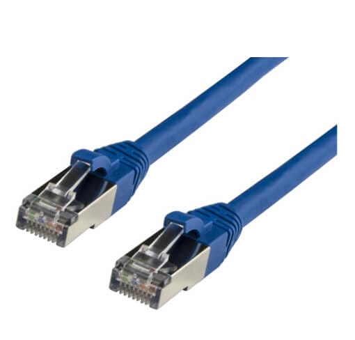 Cat6A Shielded Ethernet Cable S FTP Blue