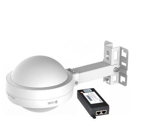 Ruijie Reyee RG RAP6262G Wi Fi 6 Outdoor Omnidirectional Access Point with power supply